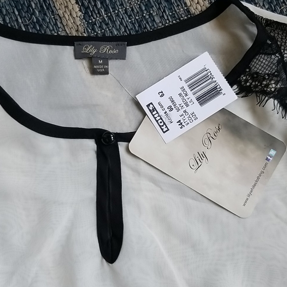 Lily Rose Sheer Lace Top - Picture 2 of 6